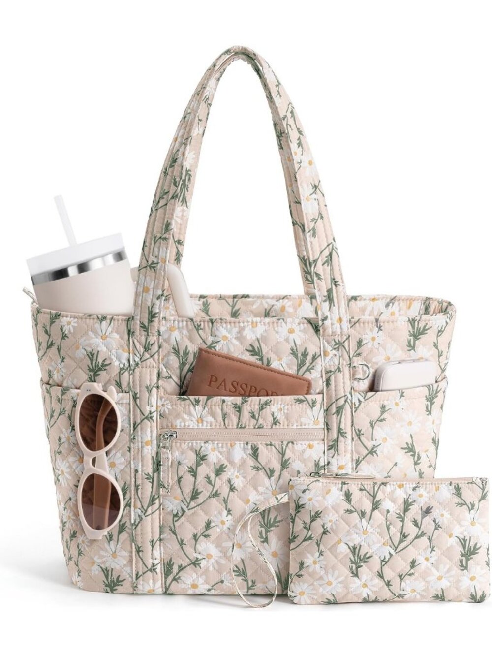 Stylish Quilted Puffer Tote Bag for Women | Versatile Cotton Work Bag, Ideal for